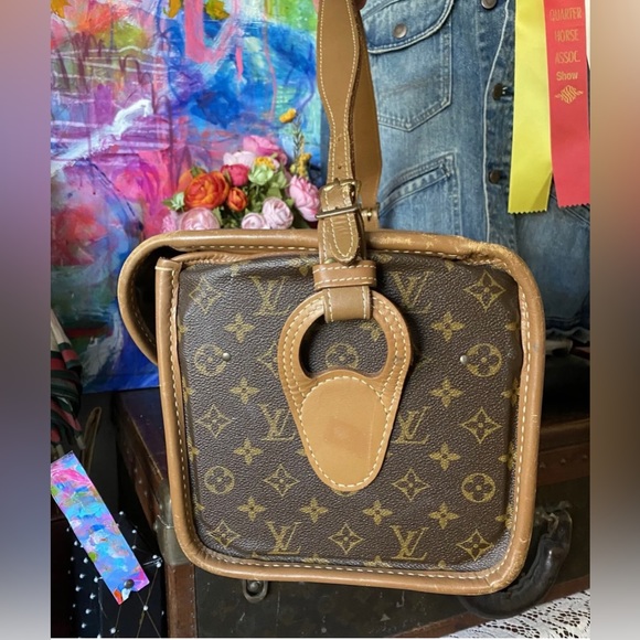 Rare Vintage LOUIS VUITTON Train Case Keepall Carry On Luxury Designer Luggage - Picture 3 of 7